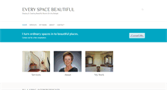 Desktop Screenshot of everyspacebeautiful.com